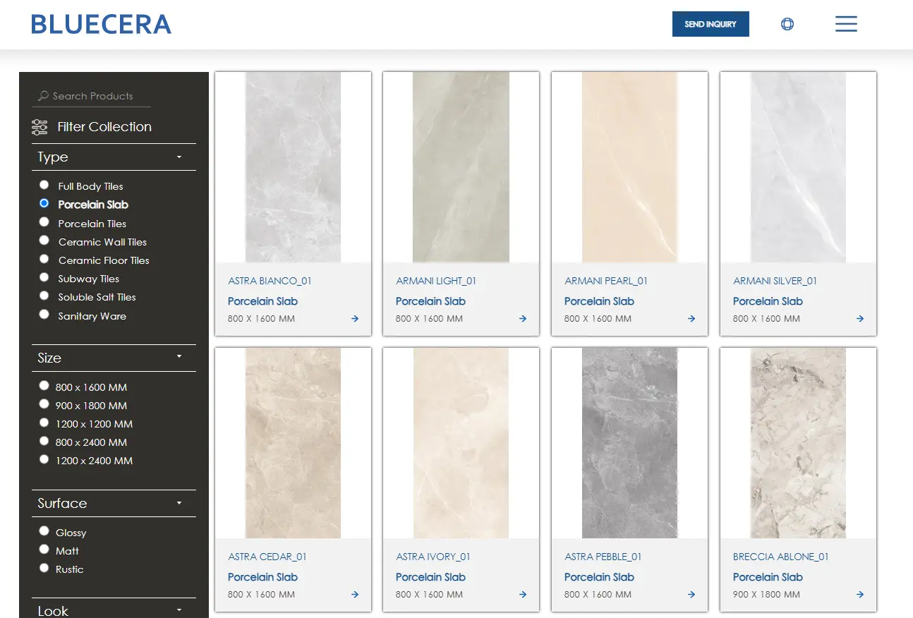 Porcelain slab - Bluecera